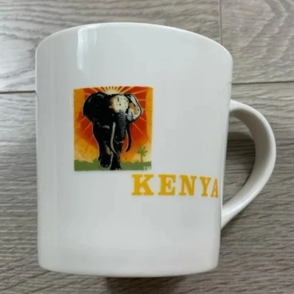 🦓 Starbucks 2005 Kenya Elephant Mug – Rare Collectible 🐘‎